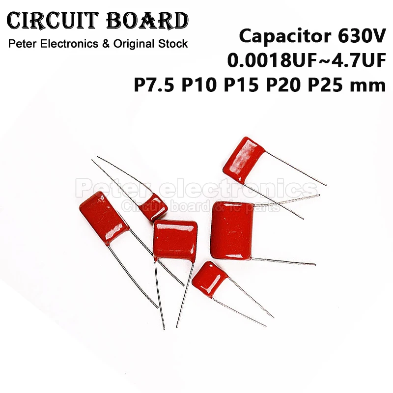 (10pcs) CBB22 CBB21 Capacitor 630V 182 102 222 822 153 103 223 273 333 473 683 154 104 224 334 474 125 472 J 0.1UF 1UF 4.7UF