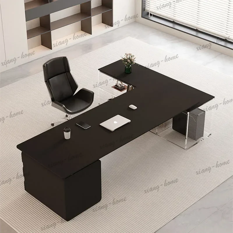 Minimalist Aesthetic Office Desk Wooden Modern Computer Executive Office Desk Conference Reception Scrivania