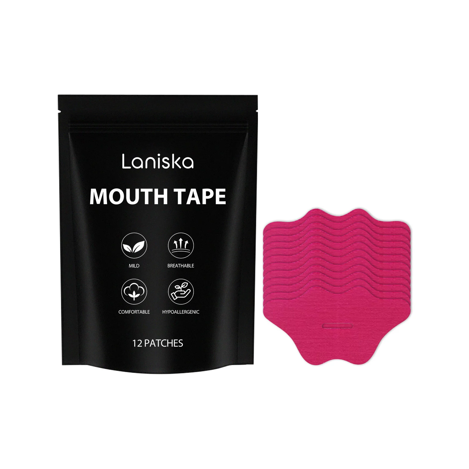 

Подушечки для сна Laniska против храпа, уход за ночным временем, ежедневное облегчение храпа, комфорт носа, защита от сухости рта для сна лучшей ночи