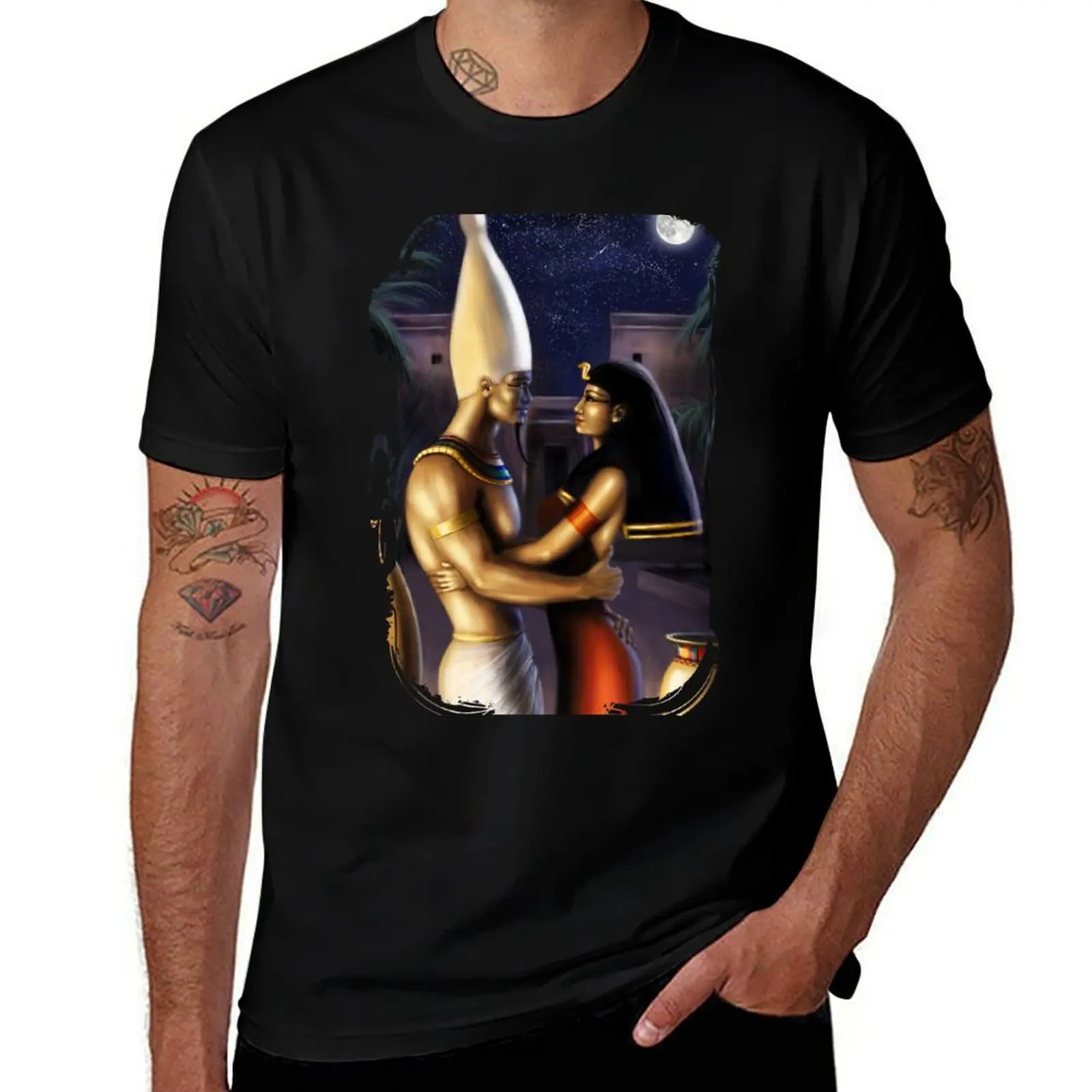 Osiris and Isis T-Shirt Sports Casual Short Sleeve Cotton Tee T-Shirt