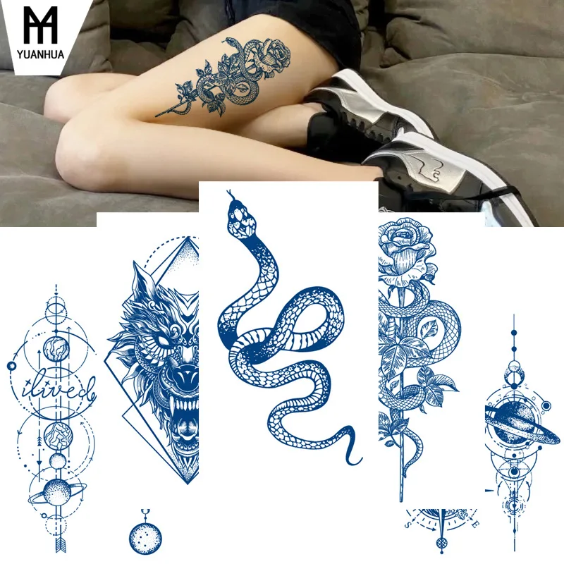 

Juice Tattoo Sticker Upgrade Online Red Tattoo Sticker Lasts 7-15 Days Herbal Plant Temporary Tattoos Sticker Size:180 * 110mm