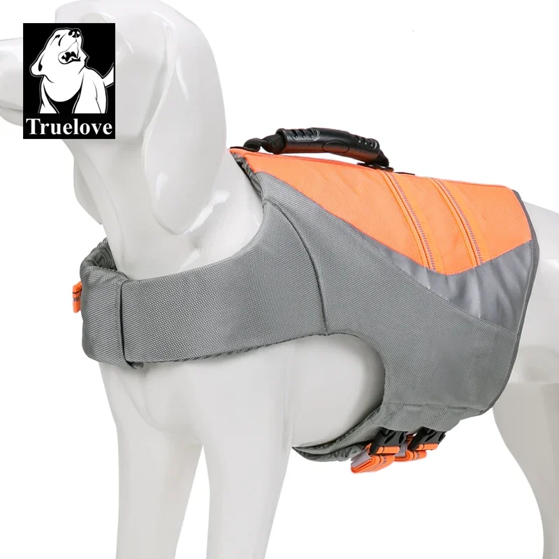 TRUELOVE − Gilet de sauvetage pour animaux de compagnie, protection de sécurité pour chien, mode d\'été, réglable, coulée dans la piscine, surf,