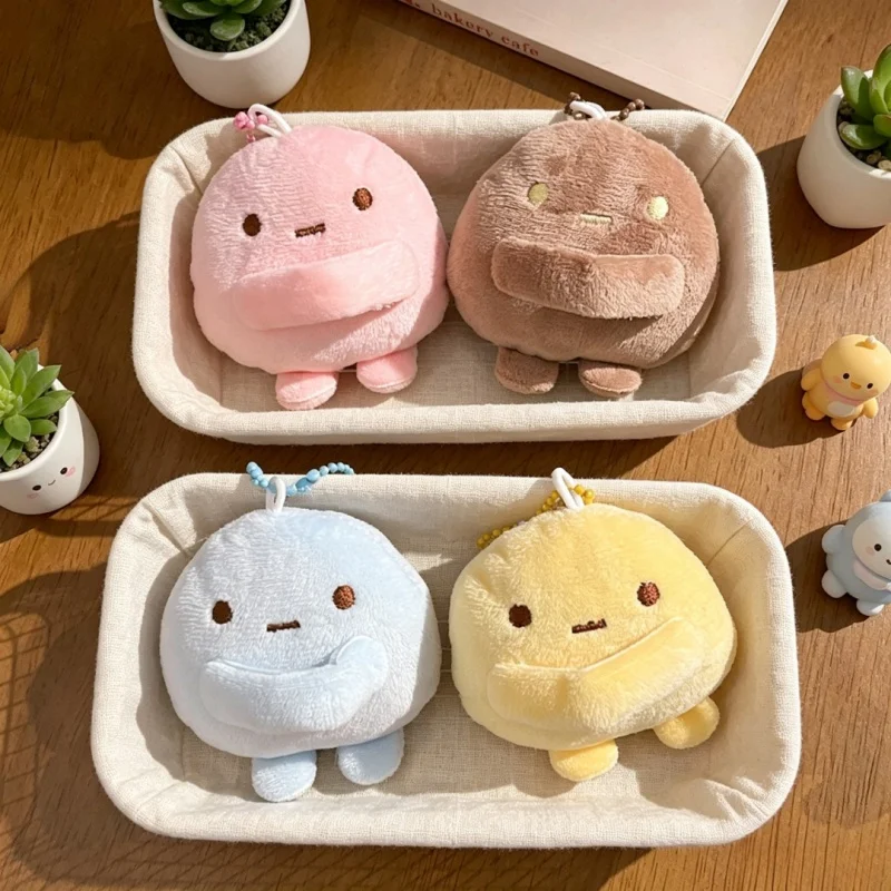 Adorable Round Plush Keychains, Couple Bag Charms, Compatible with Bags, Phones Car Keys, Ideal Birthday Gifts