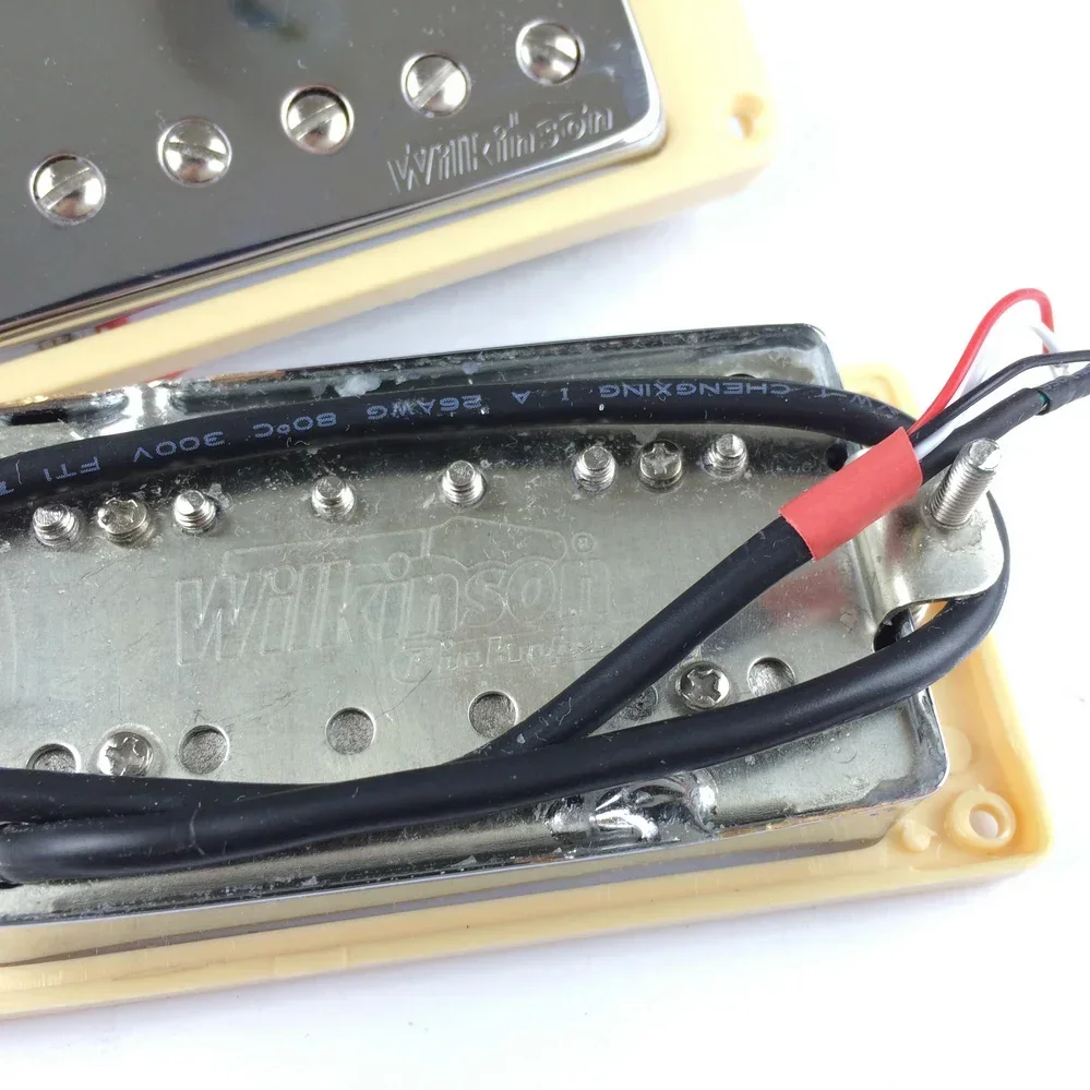 NEW Wilkinson  SG Electric Guitar Humbucker Pickups Neck & Bridge WVC Chrome Silver Gold Cover Made In Korea