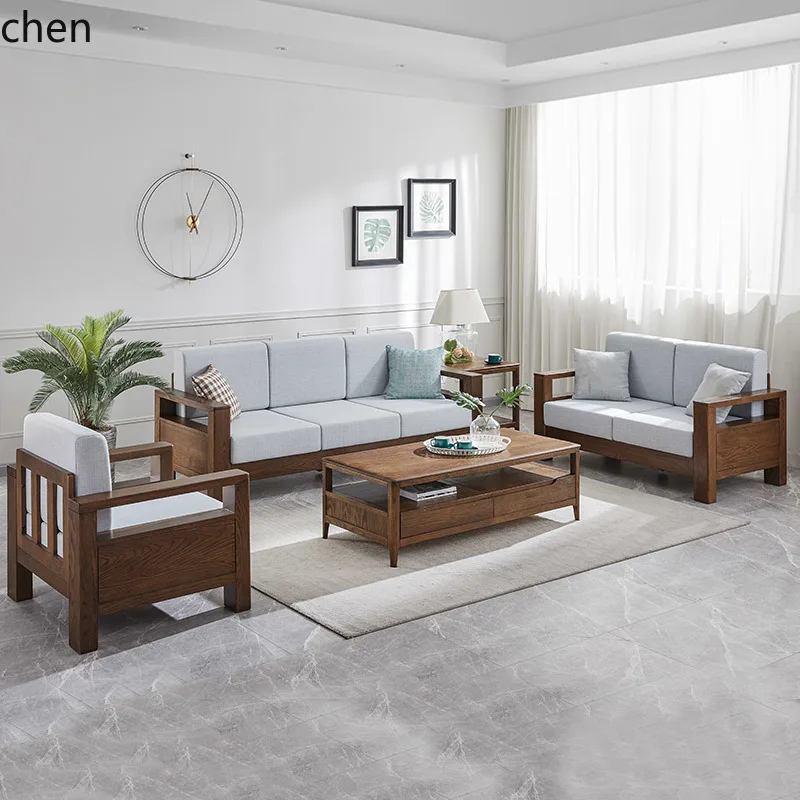 

HXL Solid wood coffee table Log tea table Modern coffee table Living room furniture