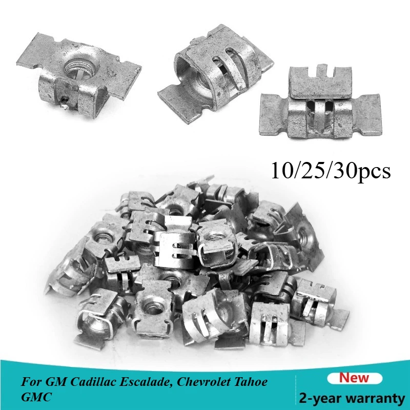 10/25/30PCS 11609952 Front Bumper Specialty Nuts For GM 11609952 Cadillac Escalade, Chevrolet Tahoe GMC
