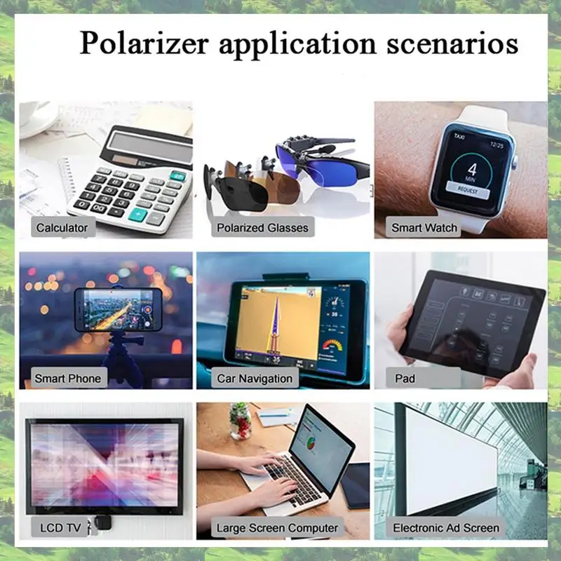 A59Z-リニア偏光フィルム LCD/LED 偏光フィルター 偏光フィルムシート 偏光写真用 20枚 (粘着剤なし)