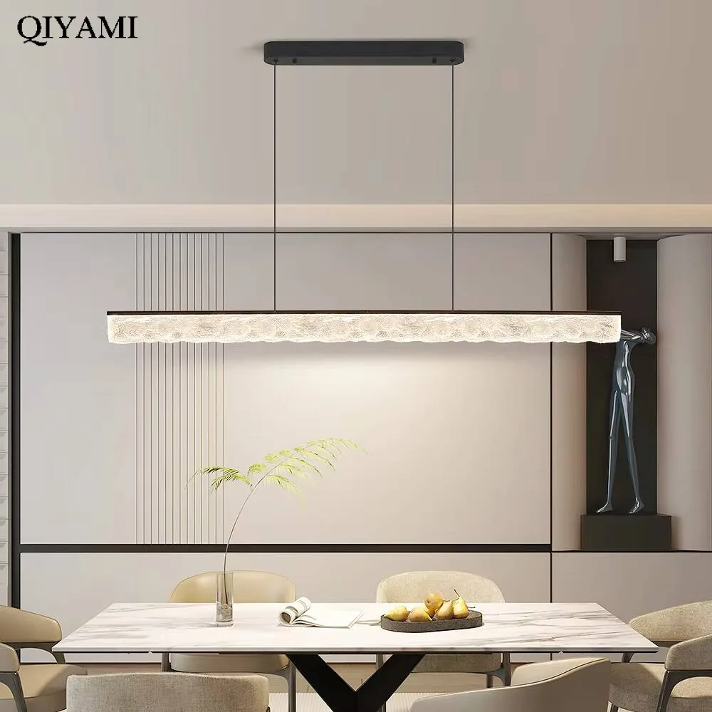 Simple Led Living Room Ring Pendant Lights Creative Ice Crack Villa Hotel Lobby Chandeliers Modern Home Interior Lighting Lamps