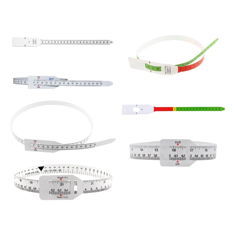 H58C Adjustable Infant Growth Chart Tape For Head Arm Measurement No Toxic Plastic Design Easy To Read Mark