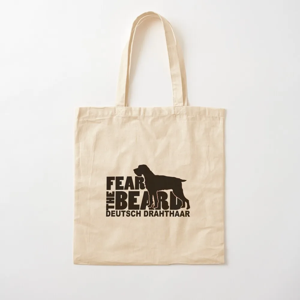 

Fear the Beard - Funny Gifts for Deutsch Drahthaar Lovers Tote Bag hand bag ladies Canvas bag tote Canvas Tote