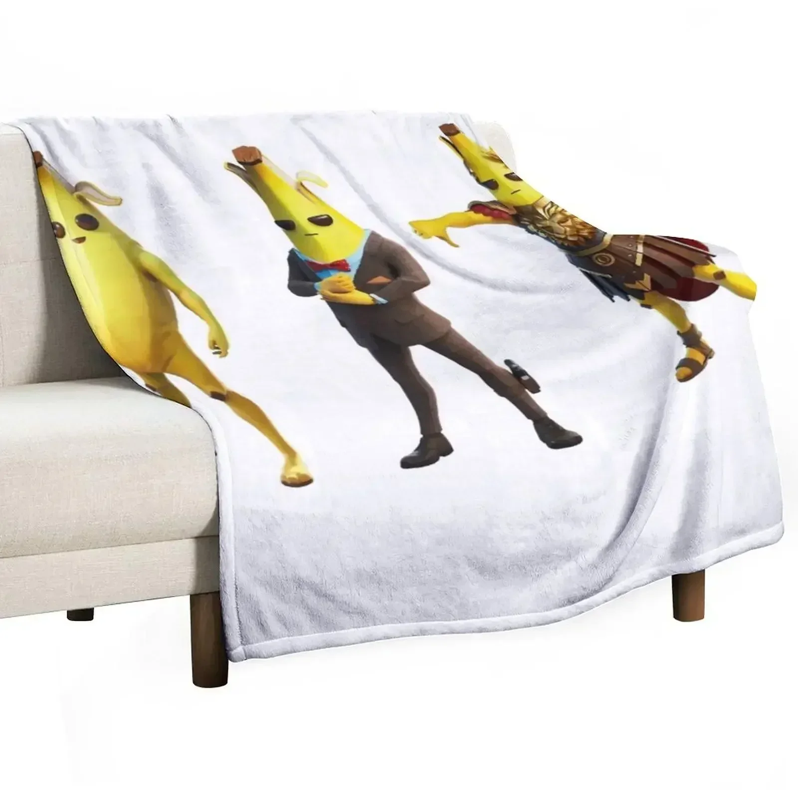 

Banana Peely Gaming Characters Throw Blanket Bed Fashionable halloween Bed covers manga Blankets