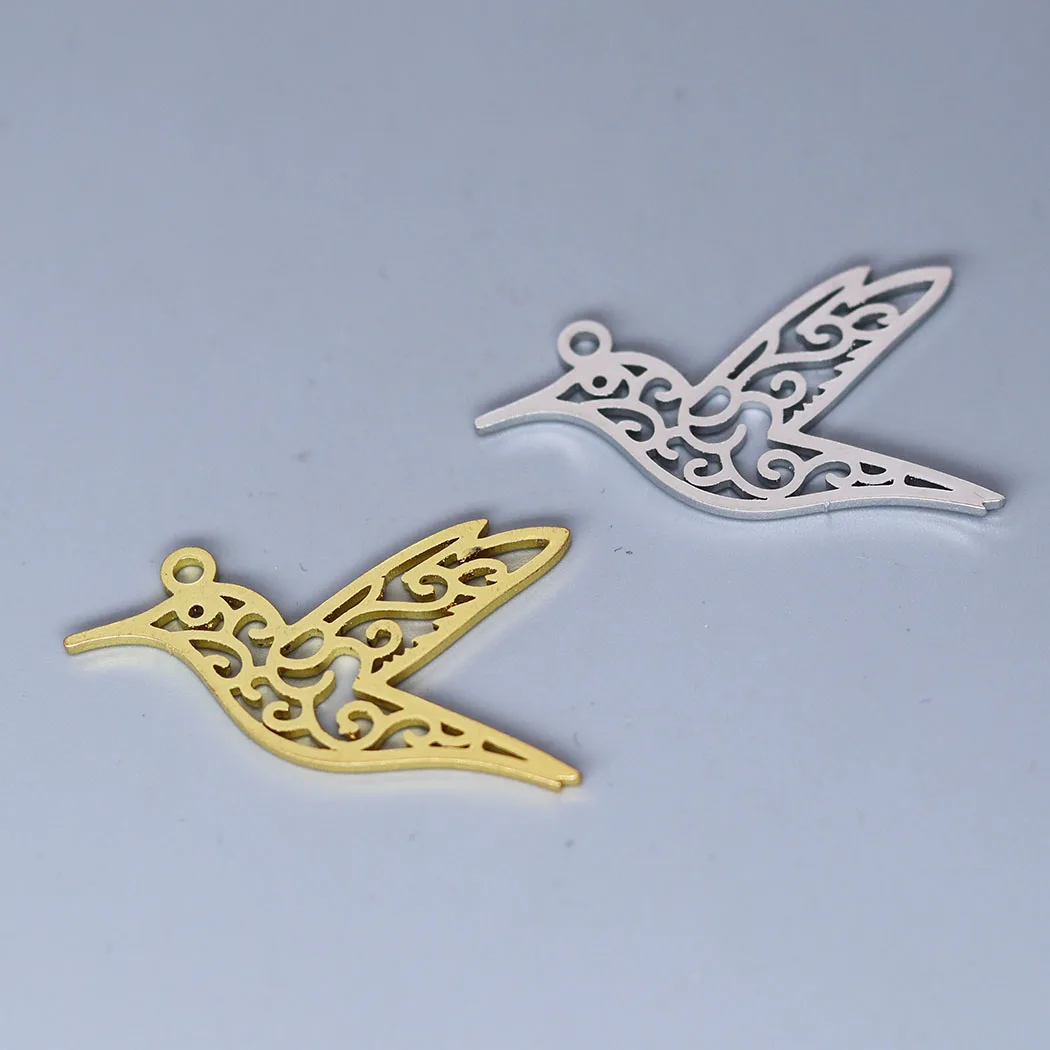 5pcs/lot Hummingbird Charm for Jewelry Making fit Charm Bracelet Necklace Pendant DIY Crafts Supplier