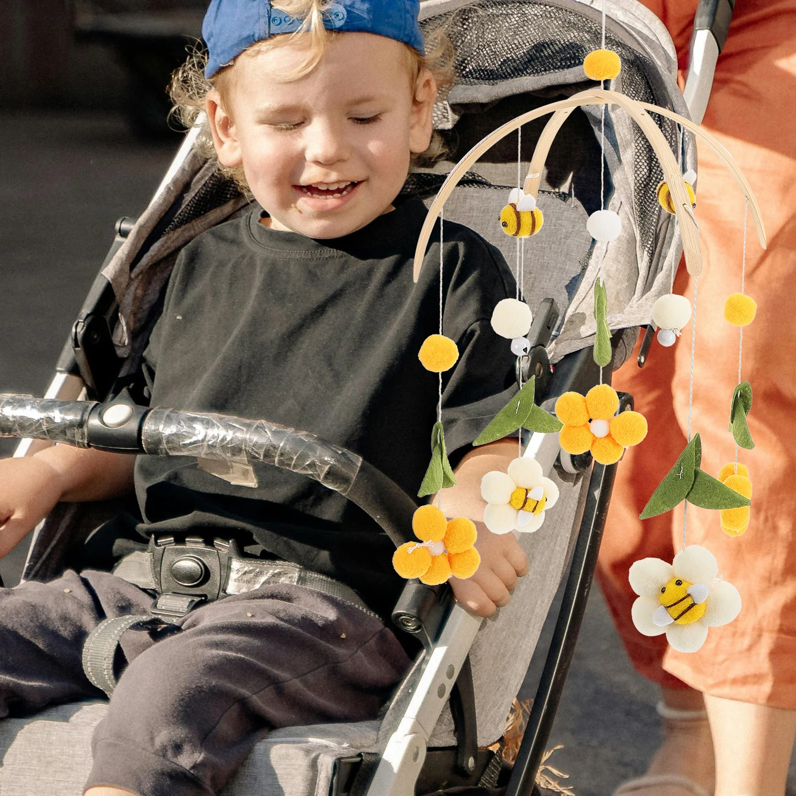 Babybedje Mobiel Houten Windgong Bee Lichtgewicht Hangende Decoratie Wieg Mobiel Pasgeboren Babyartikelen