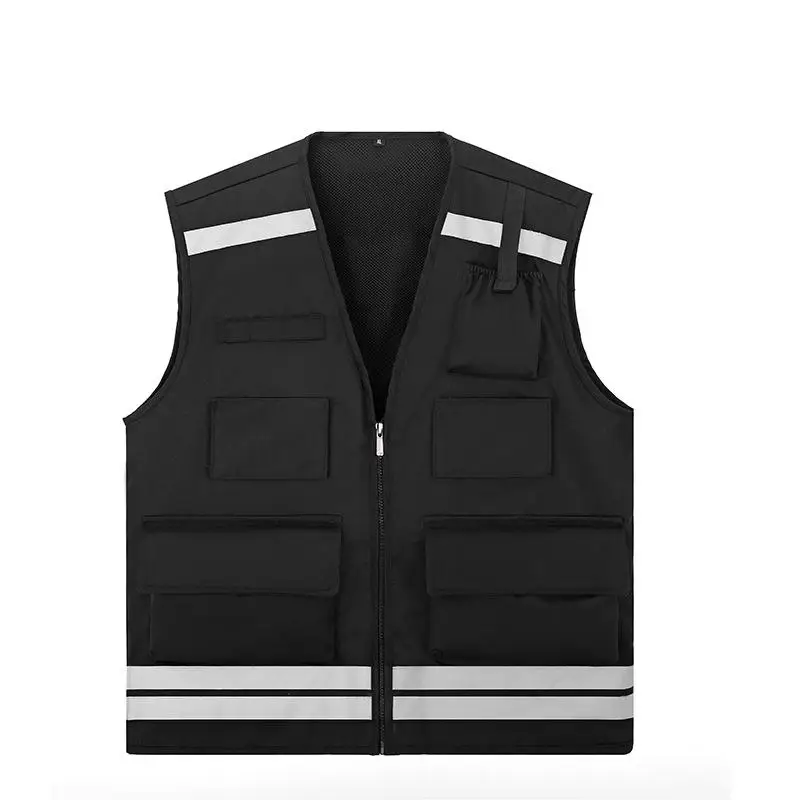Men's Hunting Vest Logo Personalized Customization Safety Working Fishing Shooting Cycling Tactical Vest Waistcoat Clothing
