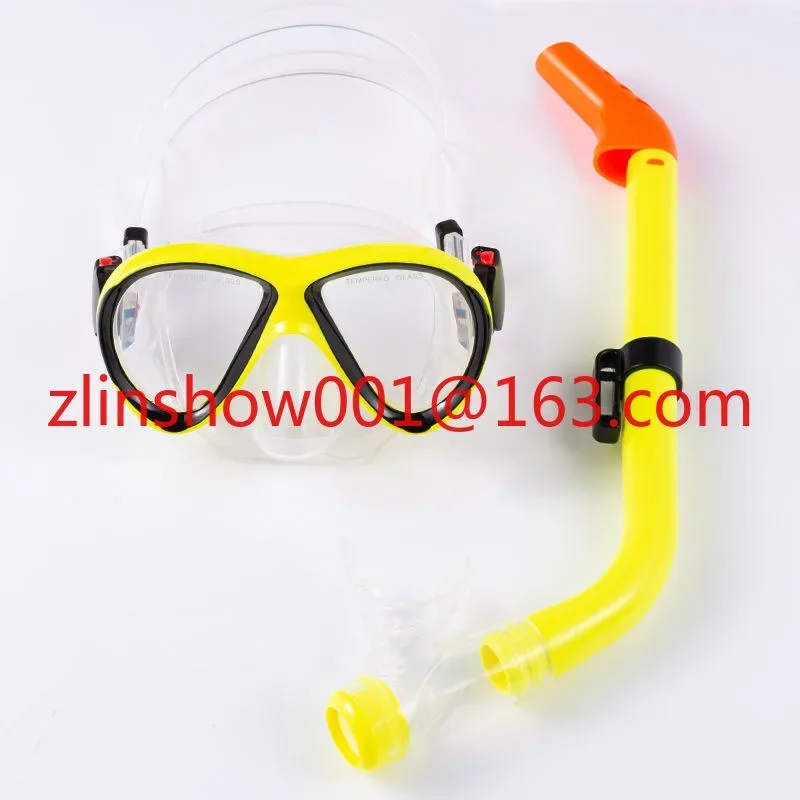 The new general diving prescription large frame swimming goggles breather tube can be customized and wholesale