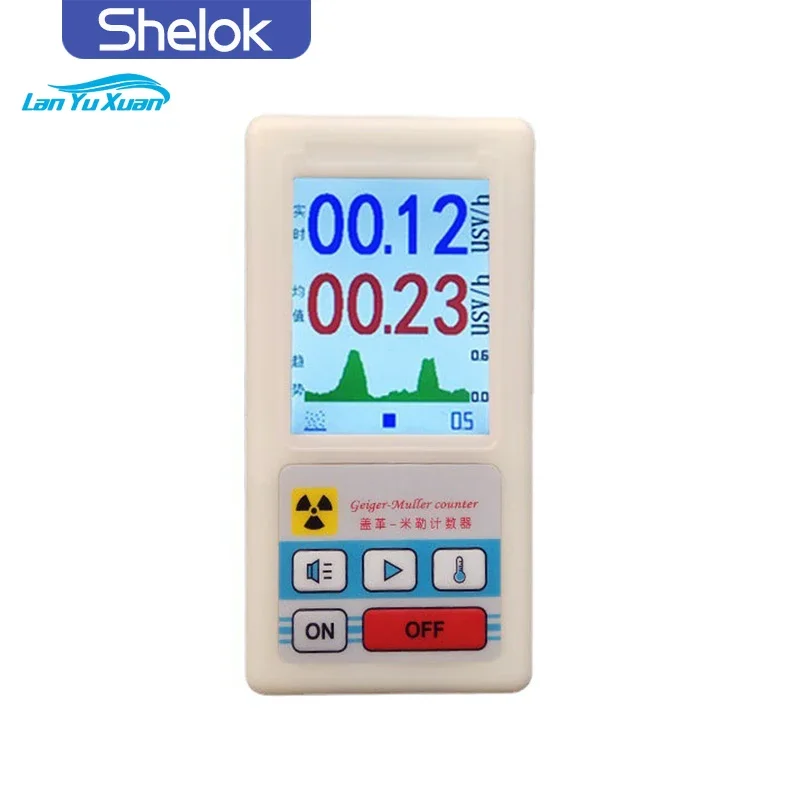 

Shelok Factory Spot Alarm Nuclear Radiation Detector X Y Beta Radioactive Ray Geiger Tube Tester
