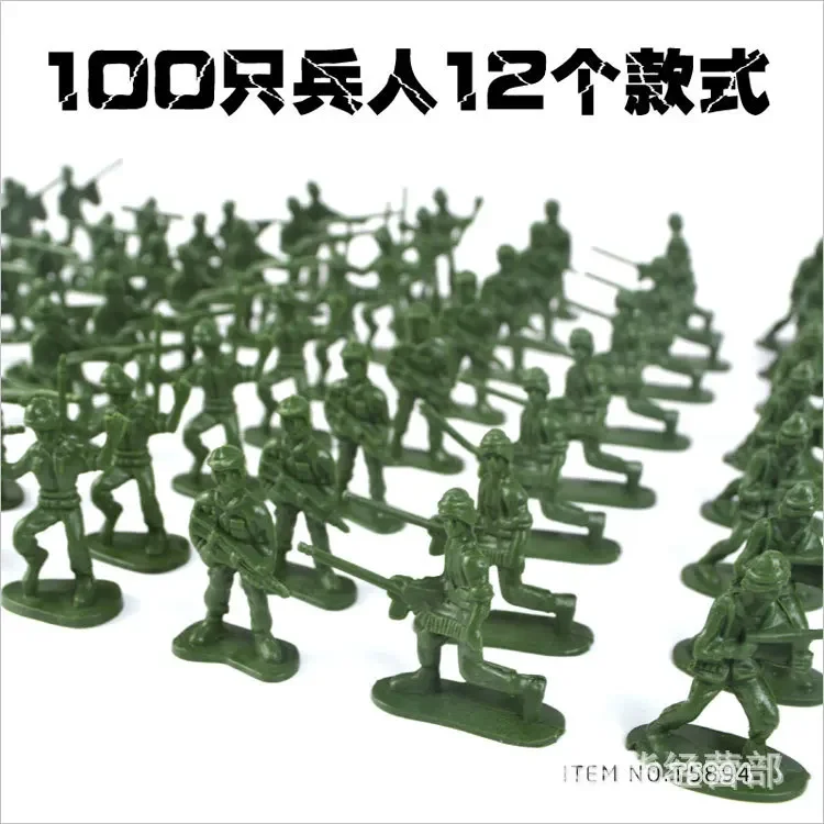 100pcs/lot Hot Bag Soldier Toys 12 stype Static Small Soldier Person Military Model Children Toys Wholesale Mixed Batch - view 6