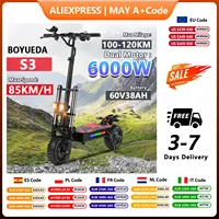 S3 Fold E-Scooter 6000W Dual Motor 60V38Ah Hydraulic Braking Scooters Electric 11\