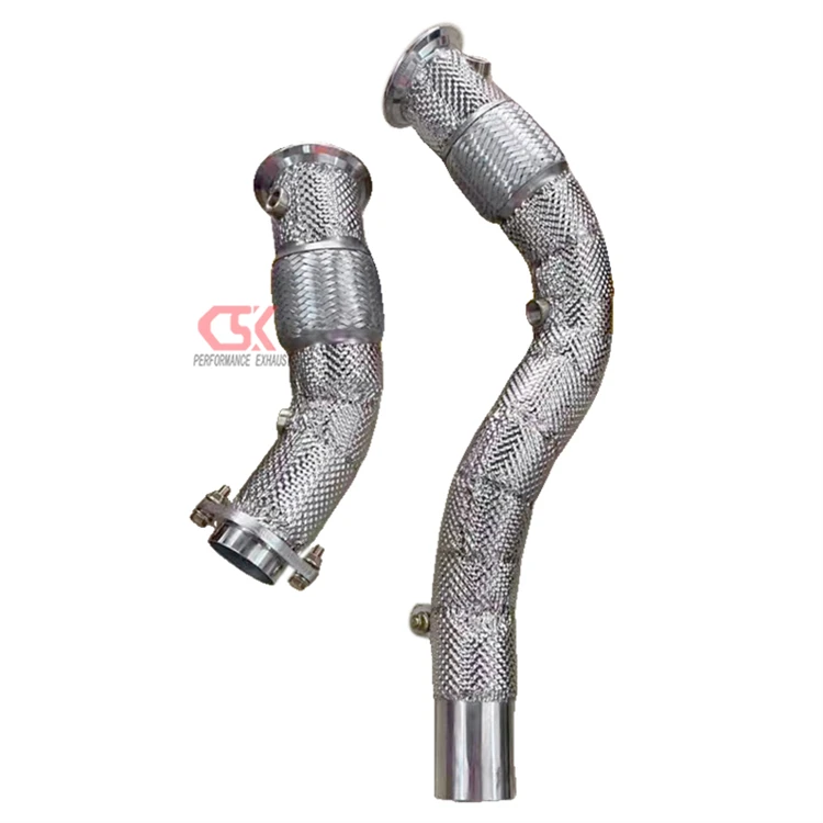 High Quality With Free Flow Downpipe for  F80 M3 F82 M4 CSK Downpipe End Exhaust
