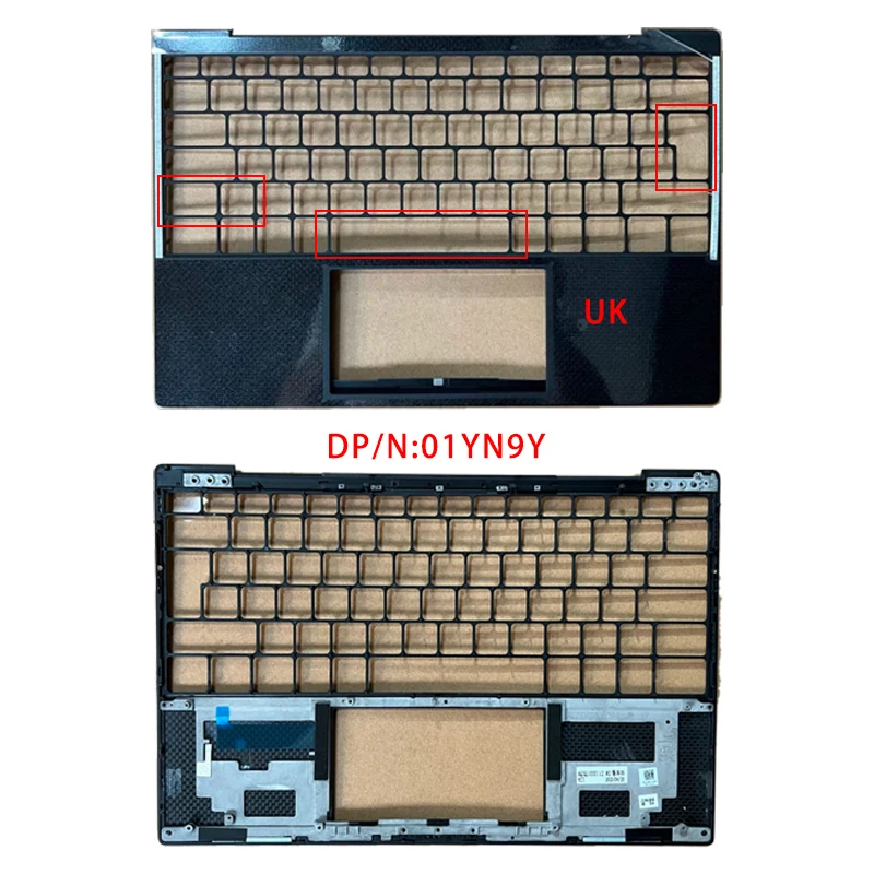 Nuovo per Dell XPS 13 9300 9301 9310; Accessori per laptop sostitutivi Cover posteriore LCD/poggiapolsi con LOGO 020NM1 01W2X1 0Y75C4