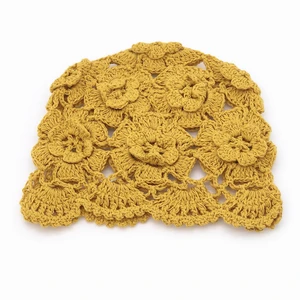 手編集されたフラワーホローシンキャップスプリングと夏のレース通気性ヤギかぎ針編みのつま先コットンスレッドハット女性 10ベストセールスクロシュビーニー-7