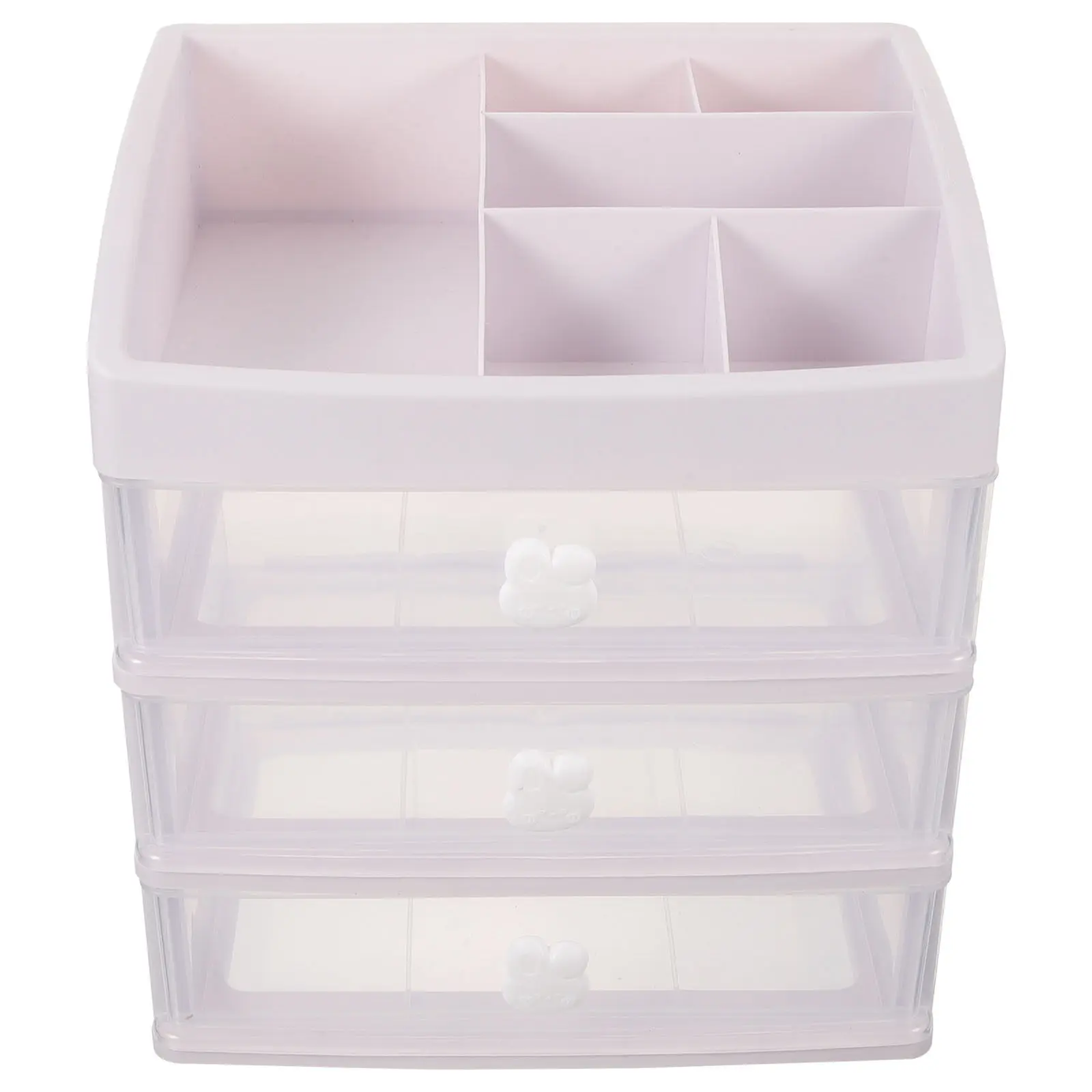 

Многоярусный настольный органайзер с ящиками для косметики, уходовых средств, канцелярии, для ванной комнаты, настольный ящик для хранения, мультяшный дизайн