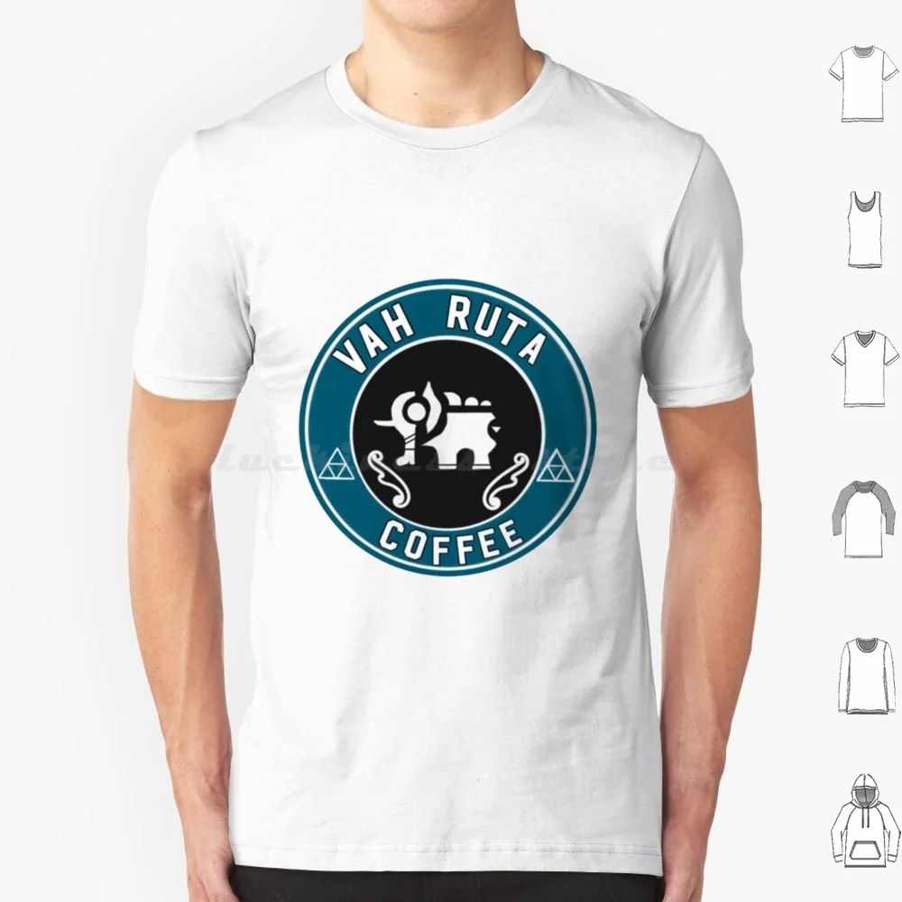 

Vah Ruta Coffee Футболка 6xl Хлопковая крутая футболка Breath Of The Wild Legend Of Link Loz Korok The Legend Of Video Games Game Cute