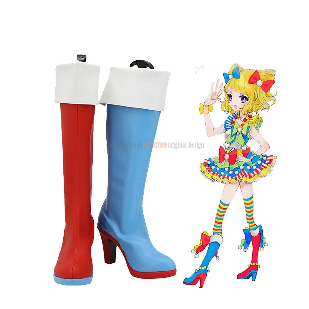 

Pripara Mirei Minami Cosplay Boots High Heel Leather Shoes for Halloween Party Cosplay