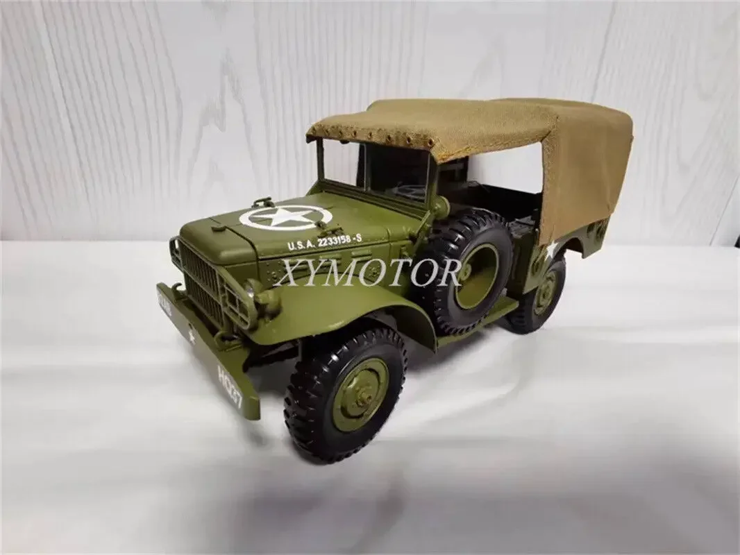 NEW Xiaoguang 1/18 World War II Dodge JEEP Beep WC51 WC52 WC Series Model Car Collection Ornaments Display Hobby