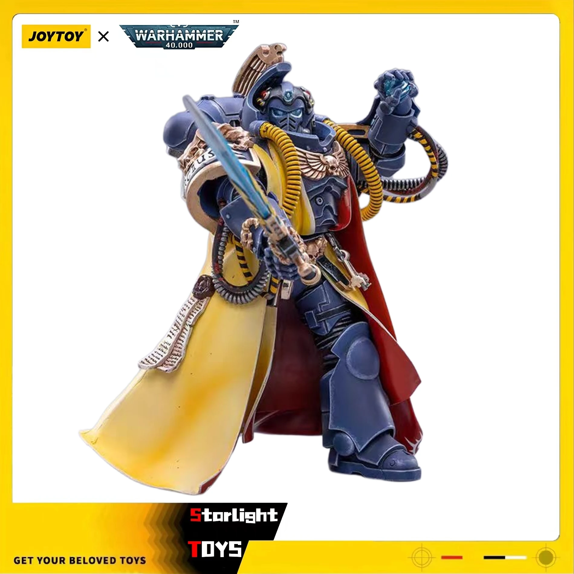 

JOYTOY 1/18 Action Figure Warhammer 40K Space Marines Ultramarines Primaris Librarian Model Toy Gifts