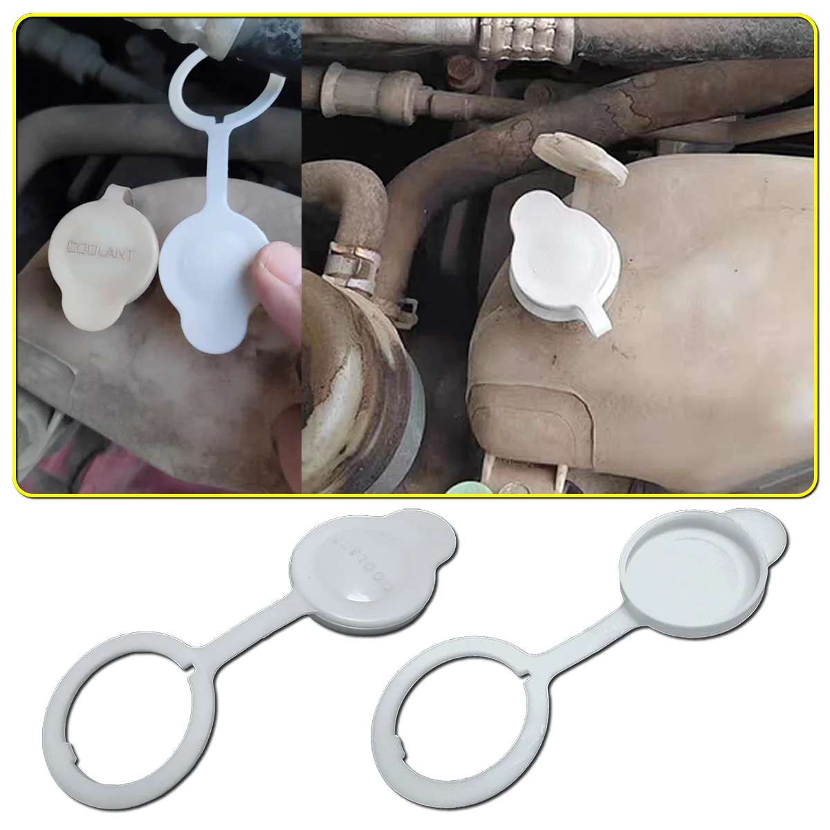 YONGRUN Windshield Washer Fluid Reservoir Cap Is Suitable For Mitsubishi Lancer Coolant Overflow Reservoir Cover Cap MR597536