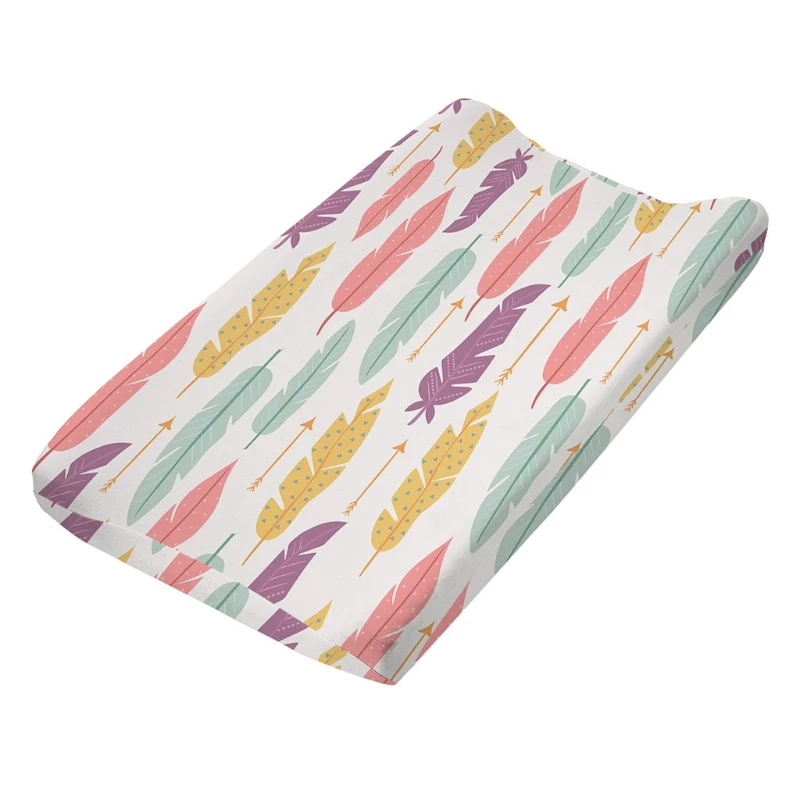 Elastische Print Aankleedkussen Protector Luier Veranderende Pad Liner Babybed Matrashoes Baby Peuter Douche Geschenken