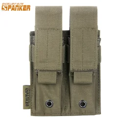 EXCELLENT ELITE SPANKER Tactical Double Pistol Mag Pouch Molle Magazine Pouch Airsoft Storage Bags 9mm Pistol Magazine Pouches