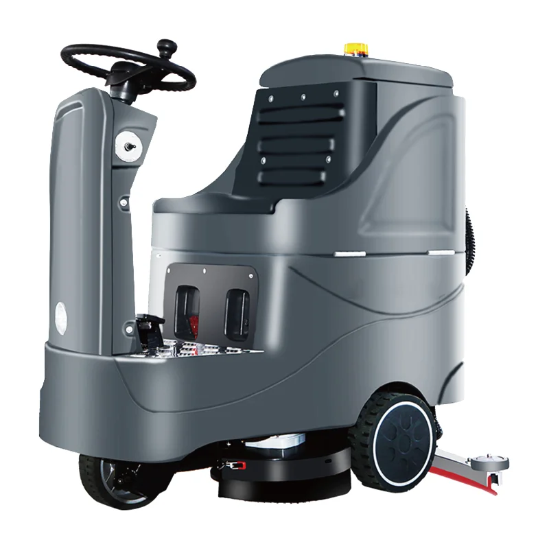 24V100Ah High Power Electric Ride-On Industrial Floor Cleaning Scrubber Machine with 85L Solution Tank and 90L Recovery Tank