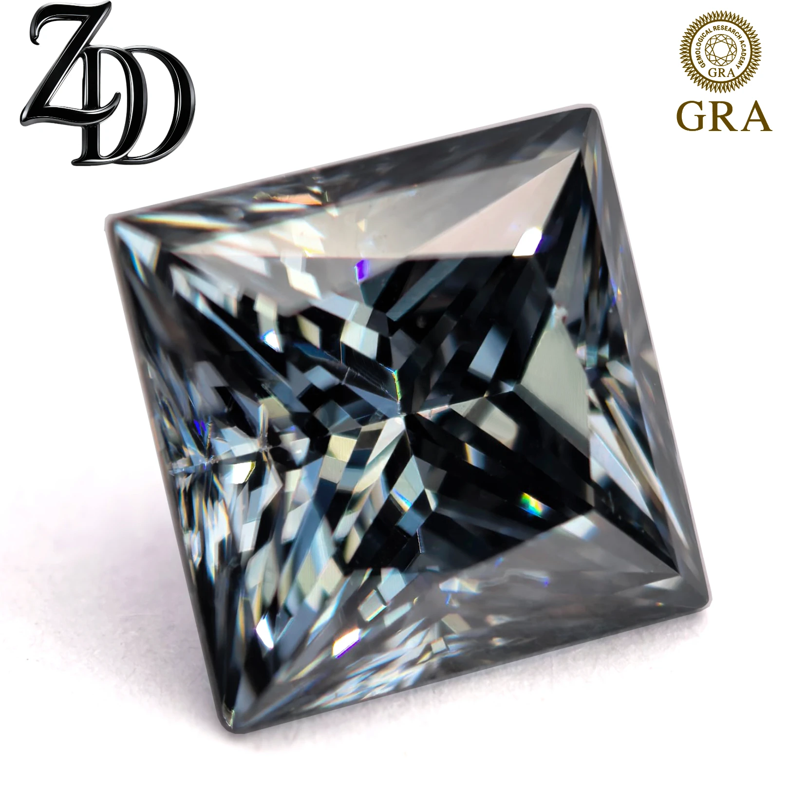 Gri Prenses Kesim Mozanit Taşı - Gra Certificate Loose Moissanite Stone incelemesi ve fiyatı
