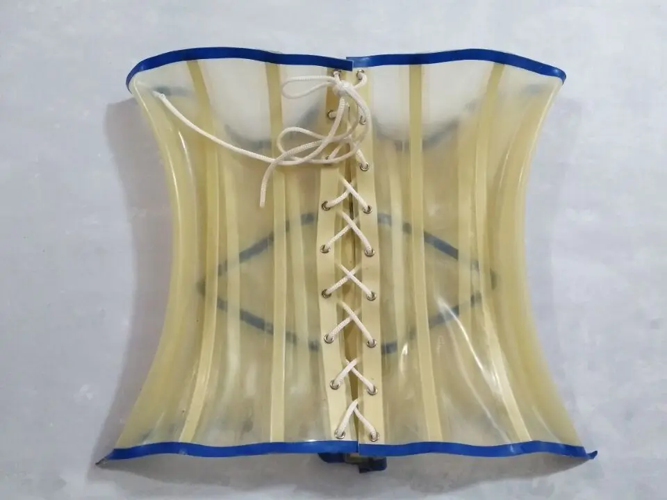 

Latex Catsuit Cosplay Rubber Fashion Waist clip Corset Suit Halloween