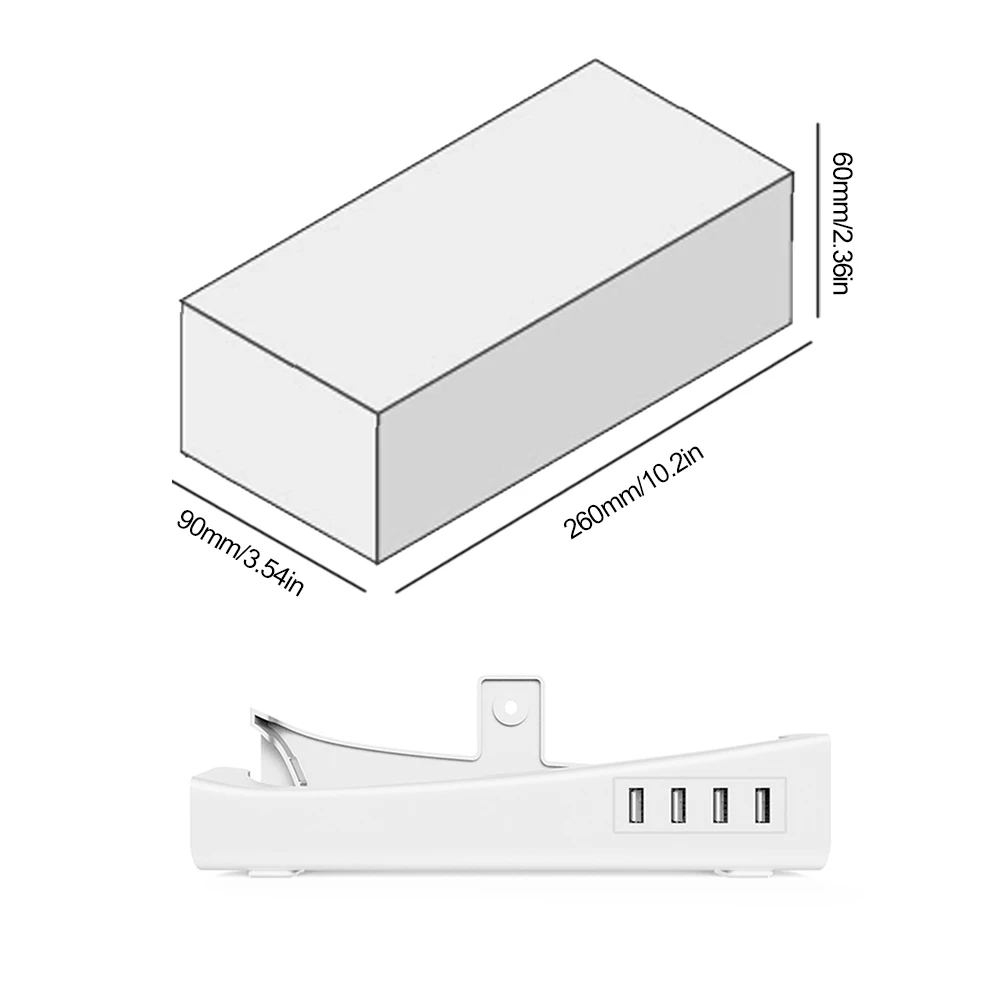 Horizontal Stand with Hub Stable Base Stand Holder 1 Type-C Charging &4 Date Transfer USB 2.0 Port for Playstation 5 Slim