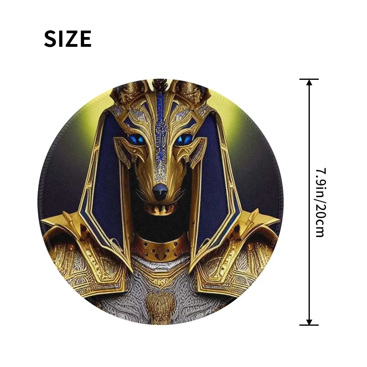 Egyptian God Anubis Art Round Mouse Pad Computer Keyboard Mouse Mat Gamer PC Desk Mat Office Table Mats