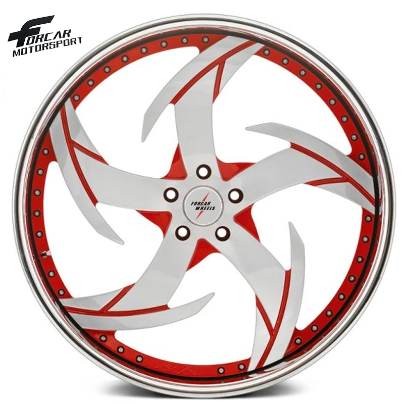 18 19 20 21 22 23 24 Inch Deep Dish Two Piece High Precision Forged Alloy Wheels