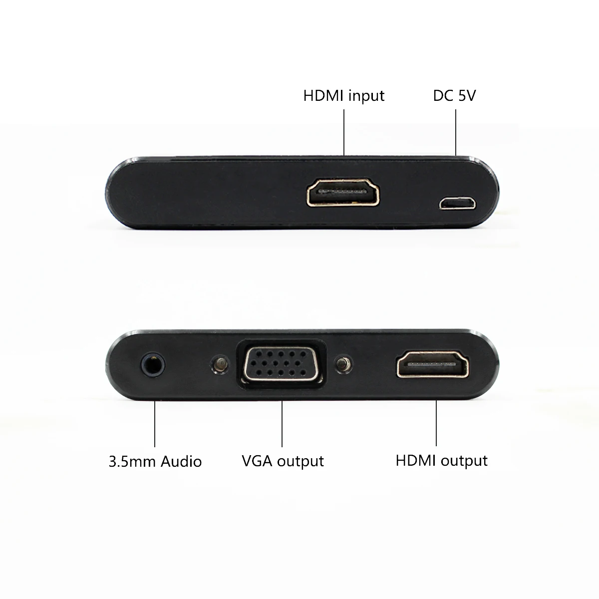 Répartiteur HDMI vers VGA 1080P60HZ, adaptateur pour PS4 Pro Dnomebook TV avec prise audio 3.5mm