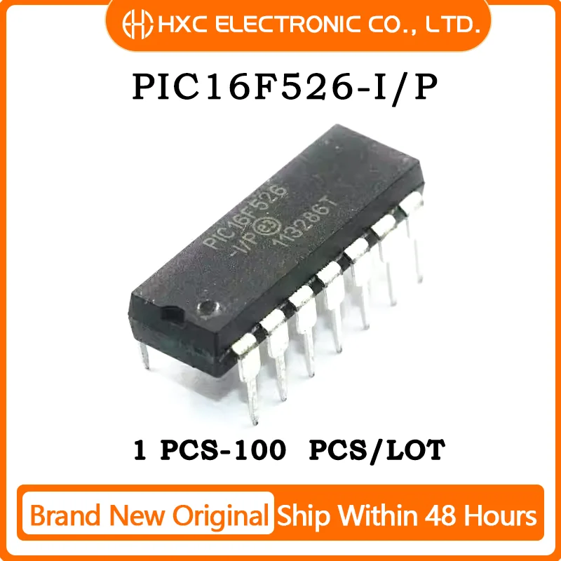 5PCS/10PCS/50PCS/100PCS PIC16F526-I/P DIP14 Microcontroller New Original IC