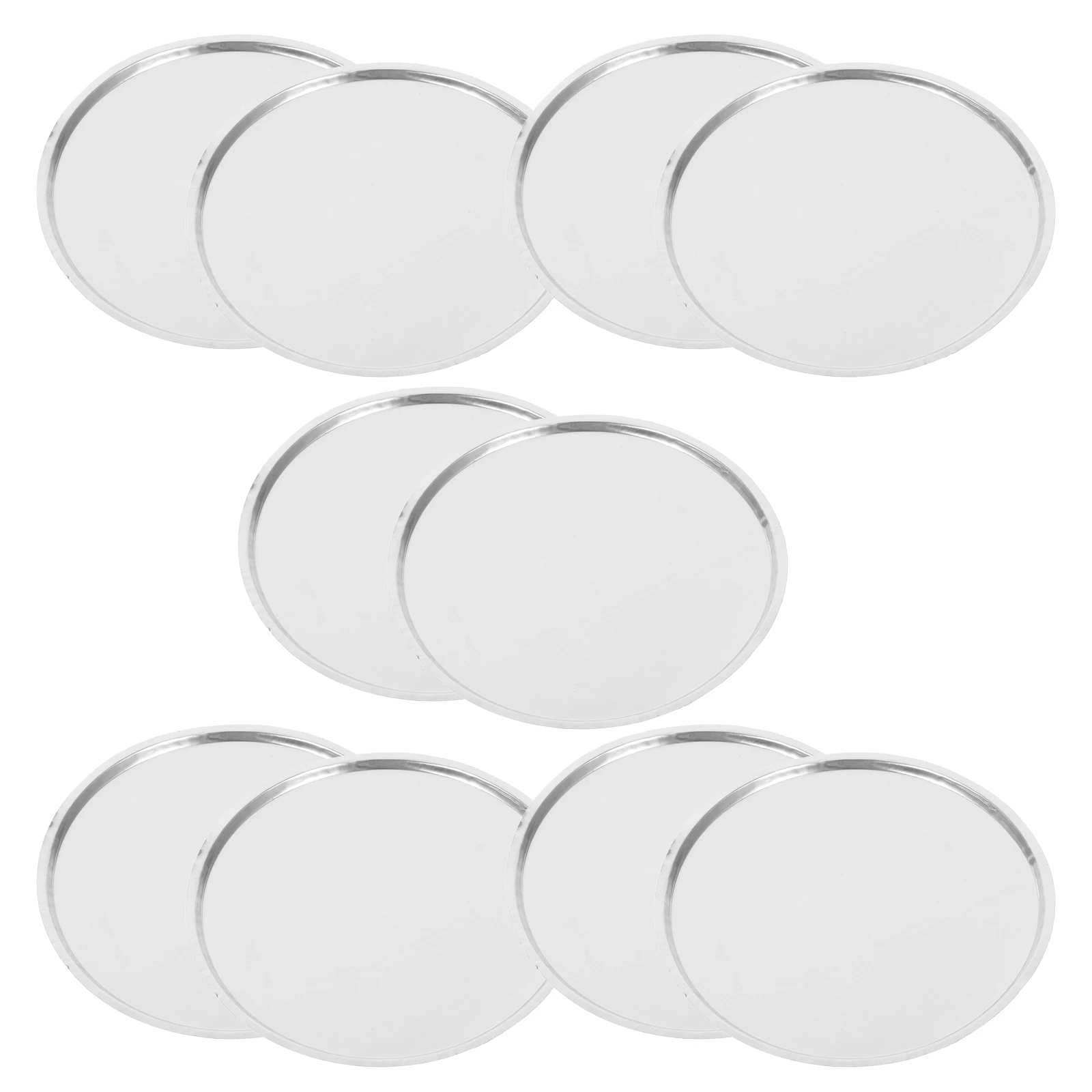 

10 Pcs Laboratory Weighing Dishes 50ml Boat Aluminum Plates Boats Sample Pans Scale Tray Jewelry