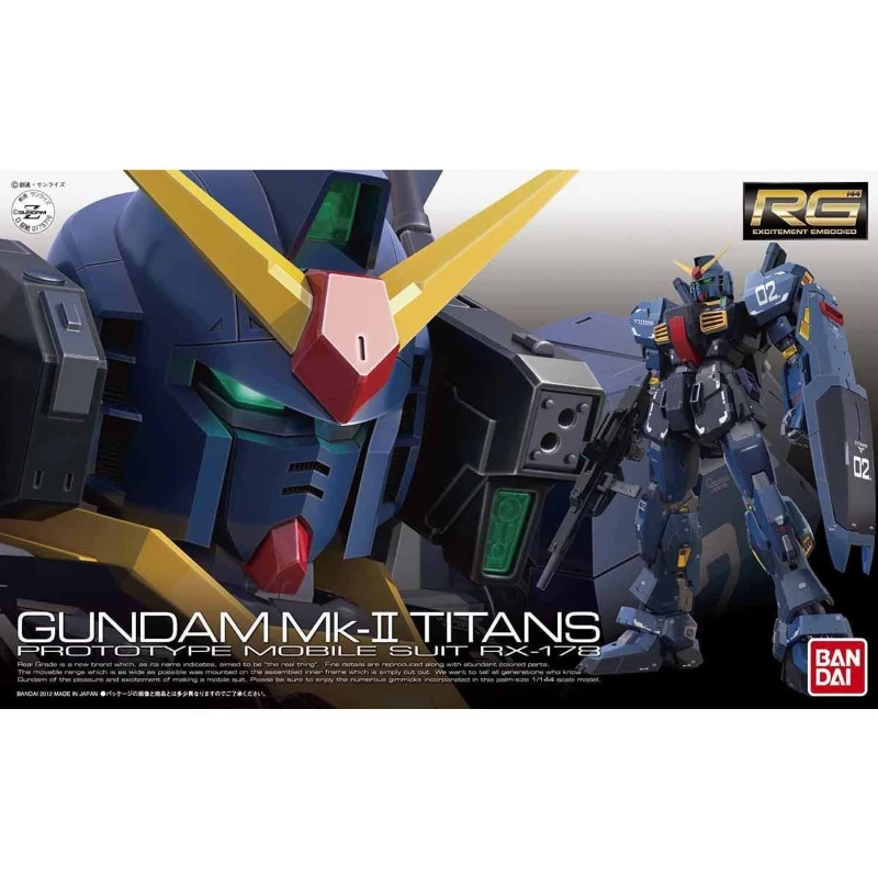 

Spot Bandai RG 07 1/144 MK2 Titans color matching Black rabbit Mk-II assembly model