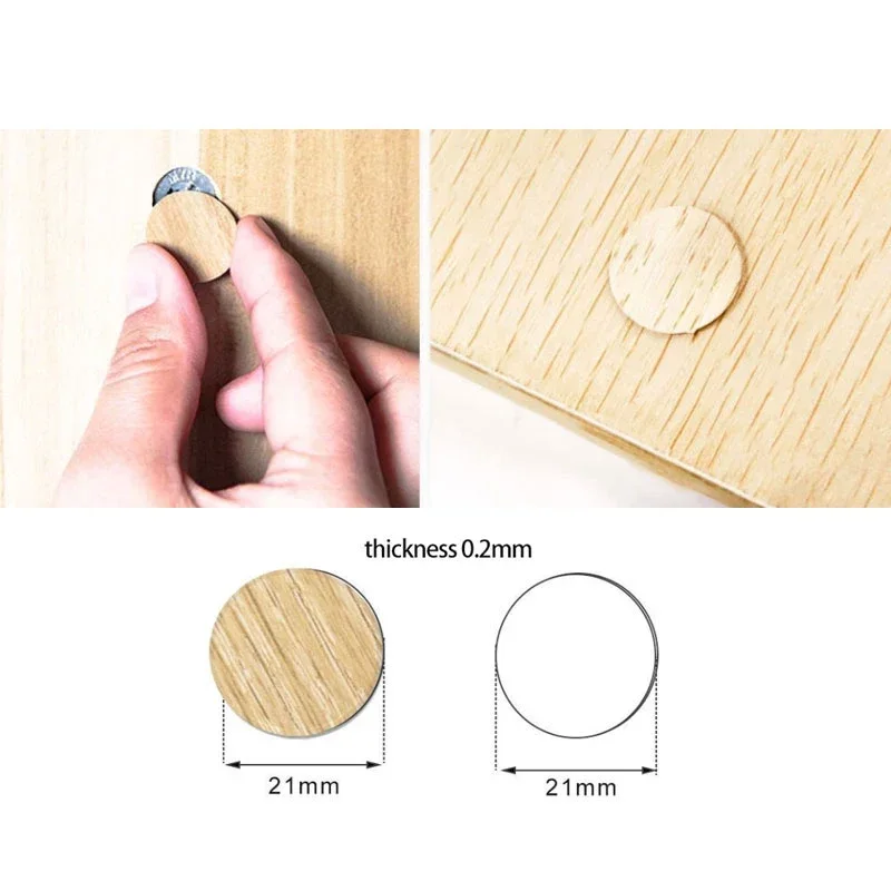 Self Adhesive Furniture Screw Cap Cover Stickers Round Stickers for Home Wood Craft Desk Cabinet Decorative Decals