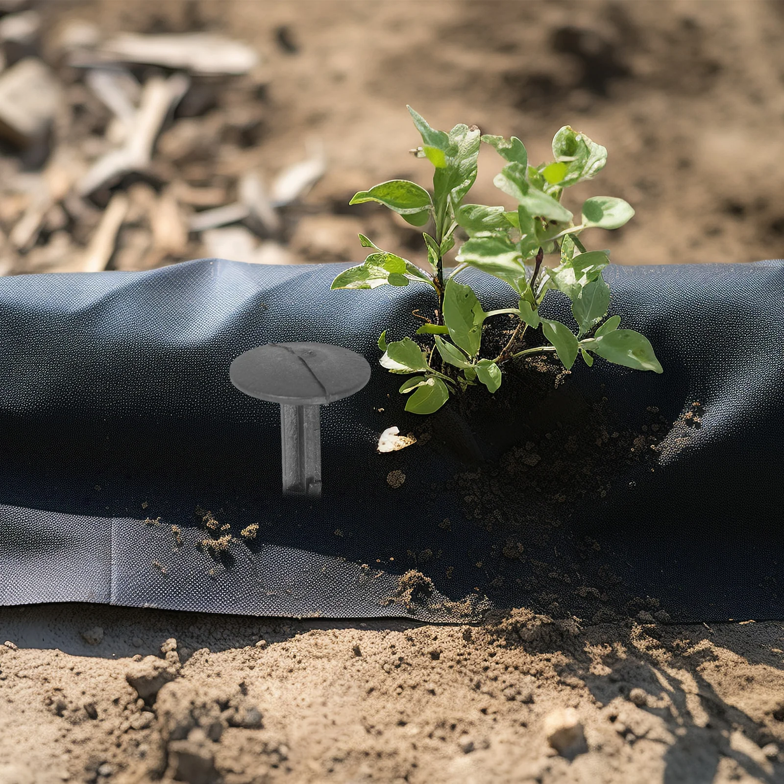 

10Pcs Garden Stakes Heavy Duty Rustproof Reusable Plastic Tent Pegs for Camping Hiking Beach Blanket Ground Anchors