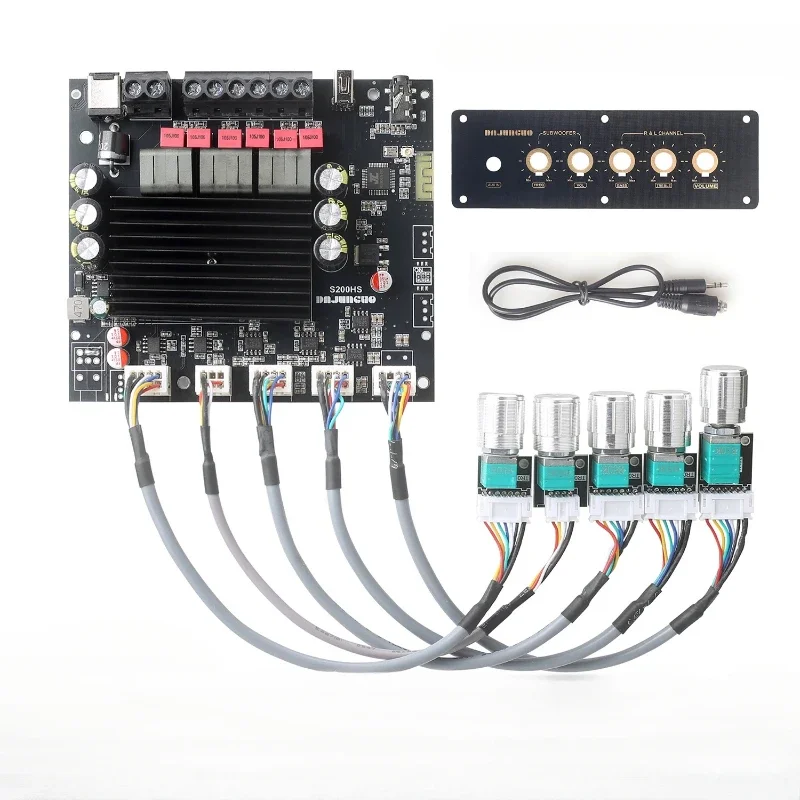 SOTAMIA TPA3221 Subwoofer Amplifier Audio Board 100Wx2+200W 2.1 Bluetooth Amplifier AUX USB Amplificador Speaker Home Amp