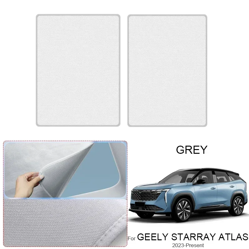 Car Suede Fabric Anti-uv For GWM STARRAY ATLAS 2023-2026 Electrostatic Adsorption Sunroof Sunshade Auto Heat Insulation Skylight