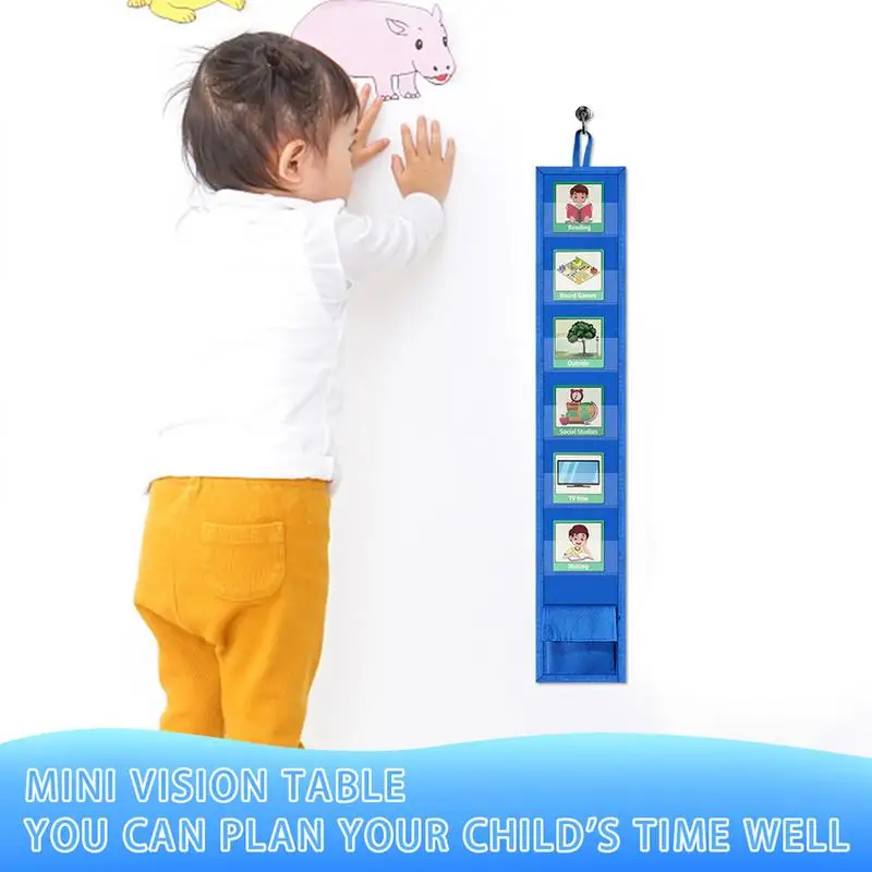 Kids Visual Schedule Daily Routine Cards Home Chore Chart Good Habits Training Games Travel Schedule Pocket Chart Schedule
