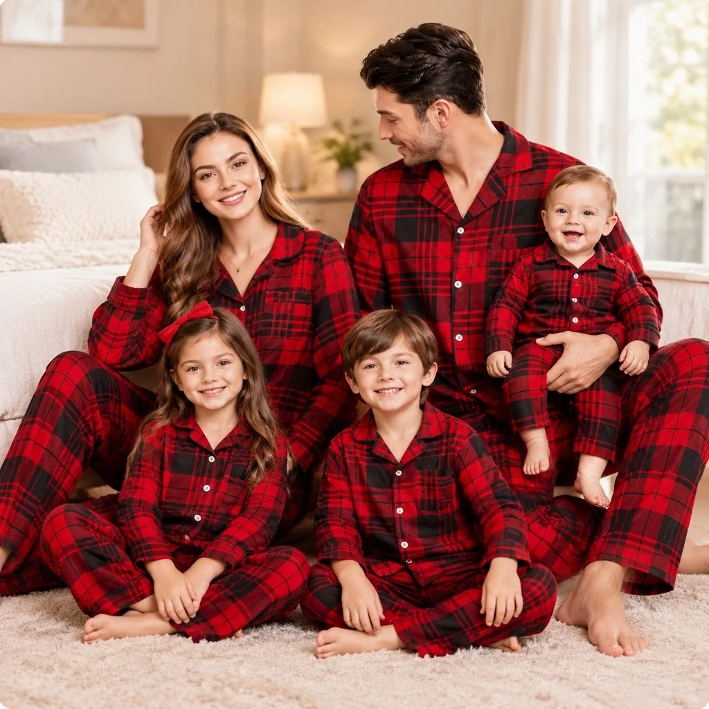 long-sleeve-turn-down-collar-pants-full-length-luxury-style-with-home-sleepwear-family-matching-pajamas-for-women-and-men