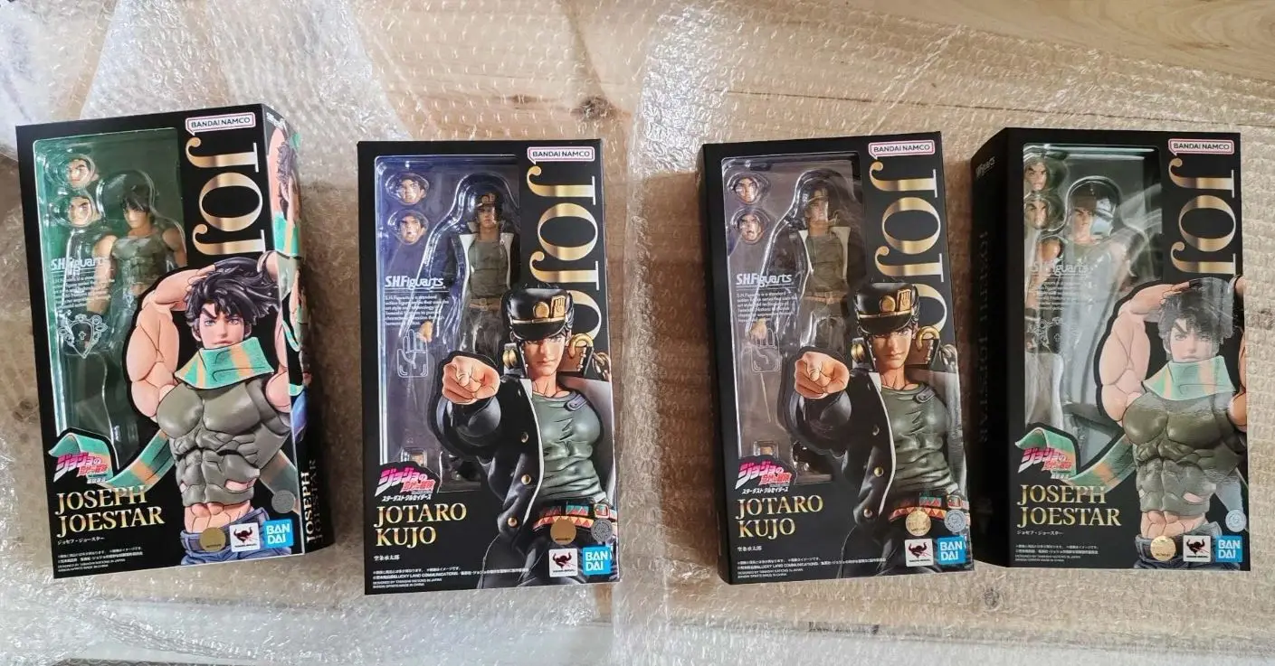 

In Stock Bandai SHF JoJo's Bizarre Adventure Joseph Jonathan Jotaro Kujo 1/12 Action Figure Model Collectible Gift